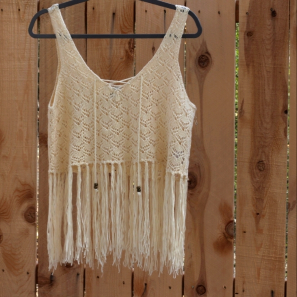 Forever Fringe Crochet Top